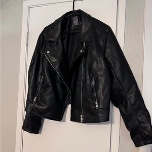 Black faux Leather Jacket